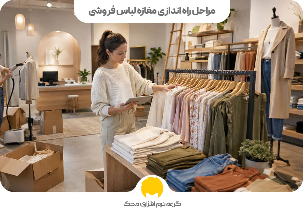 مراحل راه اندازی مغازه لباس فروشی