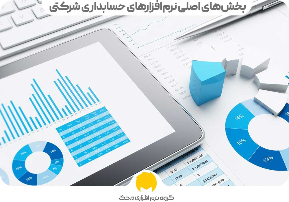 بخش‌های اصلی فعالیت نرم‌افزارهای حسابداری شرکتی