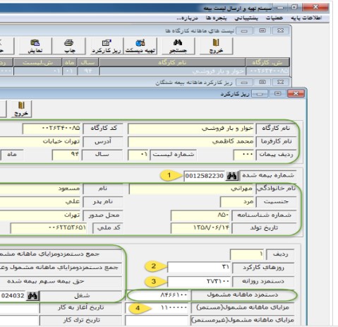 ثبت ریز کارکرد