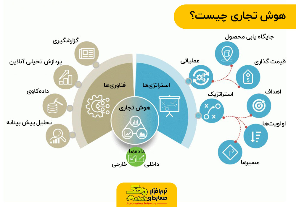 infographic BI | اینفوگرافی | هوش تجاری یا هوشمندی کسب و کار چیست