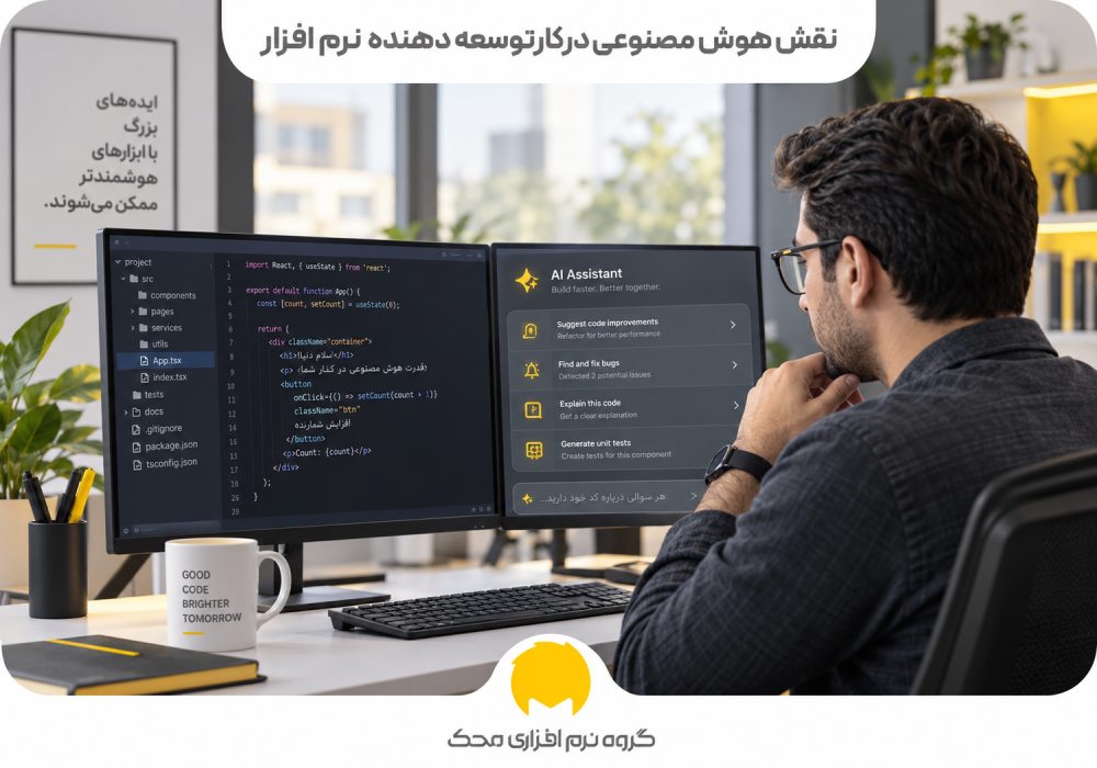 نقش هوش مصنوعی در کار توسعه دهنده نرم افزار