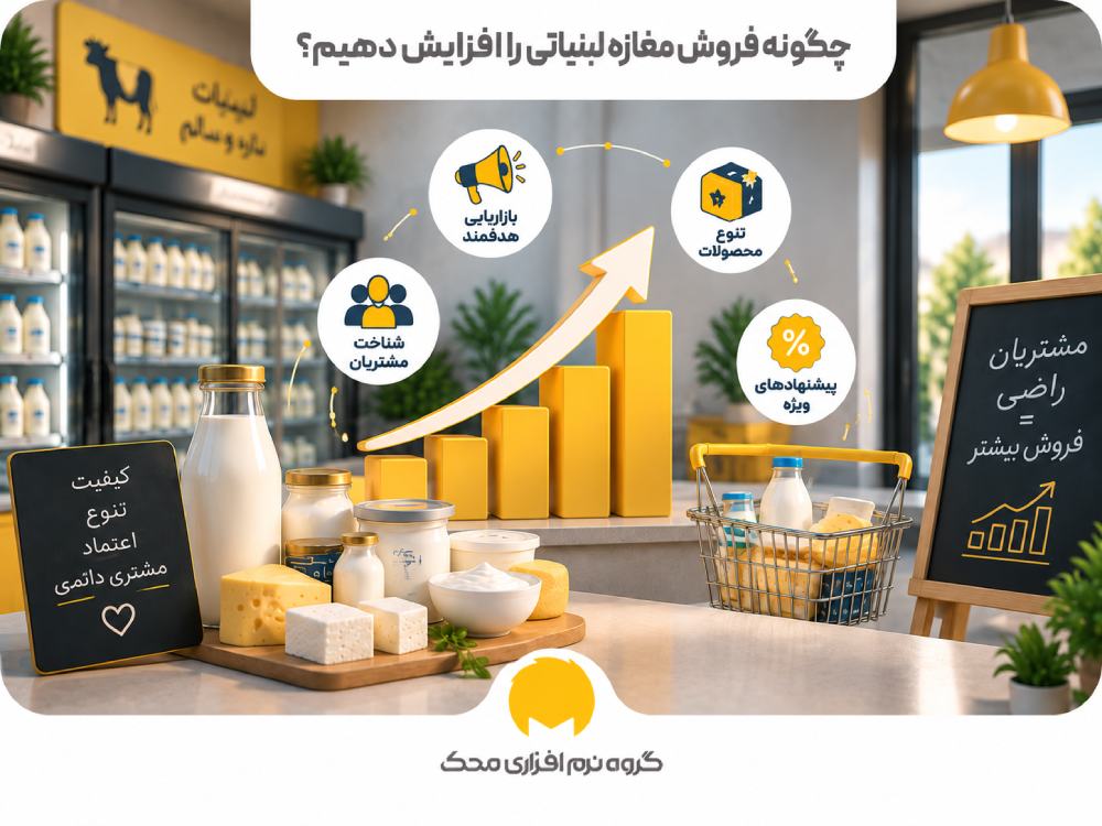 چگونه فروش مغازه لبنیاتی را افزایش دهیم؟