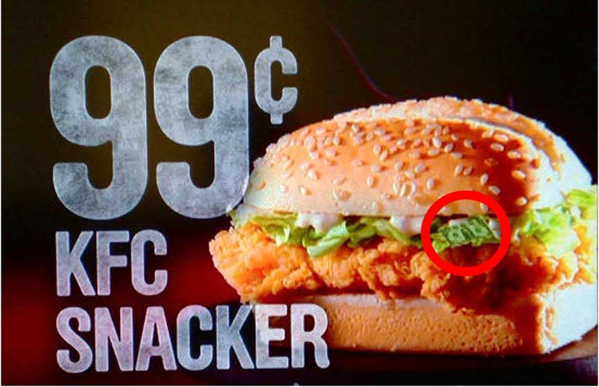تبلیغات سابلیمینال در فست فود KFC