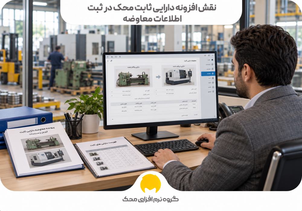 نقش افزونه دارایی ثابت محک در ثبت اطلاعات معاوضه