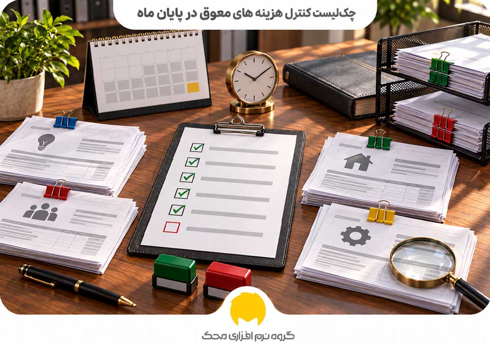 چک لیست کنترل هزینه های معوق در پایان ماه
