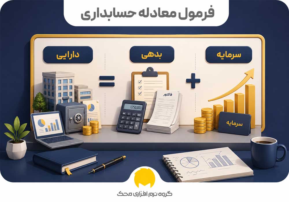 فرمول معادله حسابداری