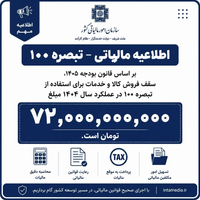 سقف تبصره ماده 100 سال 1405 چقدر است؟
