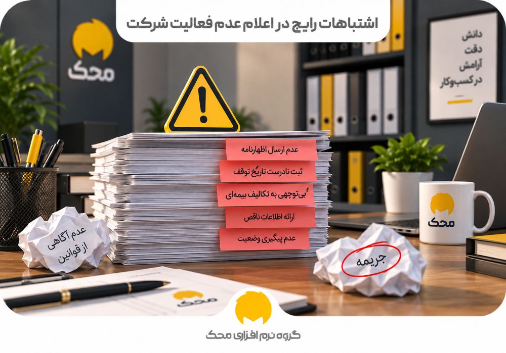 اشتباهات رایج در اعلام عدم فعالیت شرکت