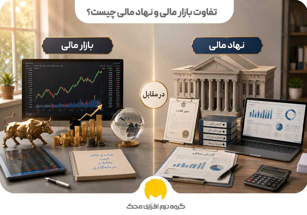 تفاوت بازار مالی و نهاد مالی چیست؟