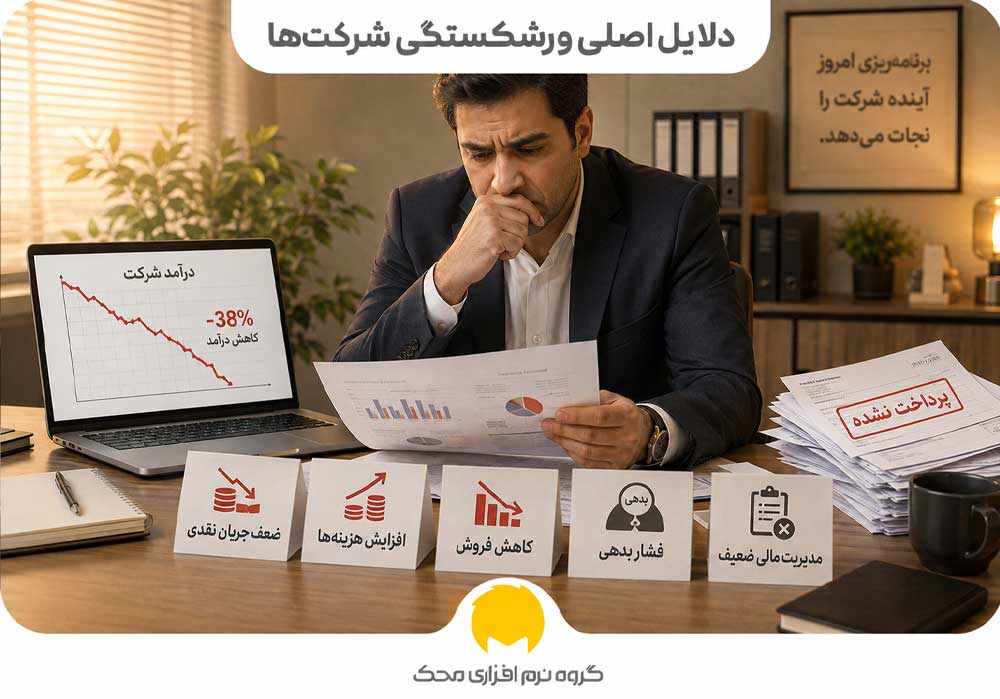 دلایل اصلی ورشکستگی شرکتها