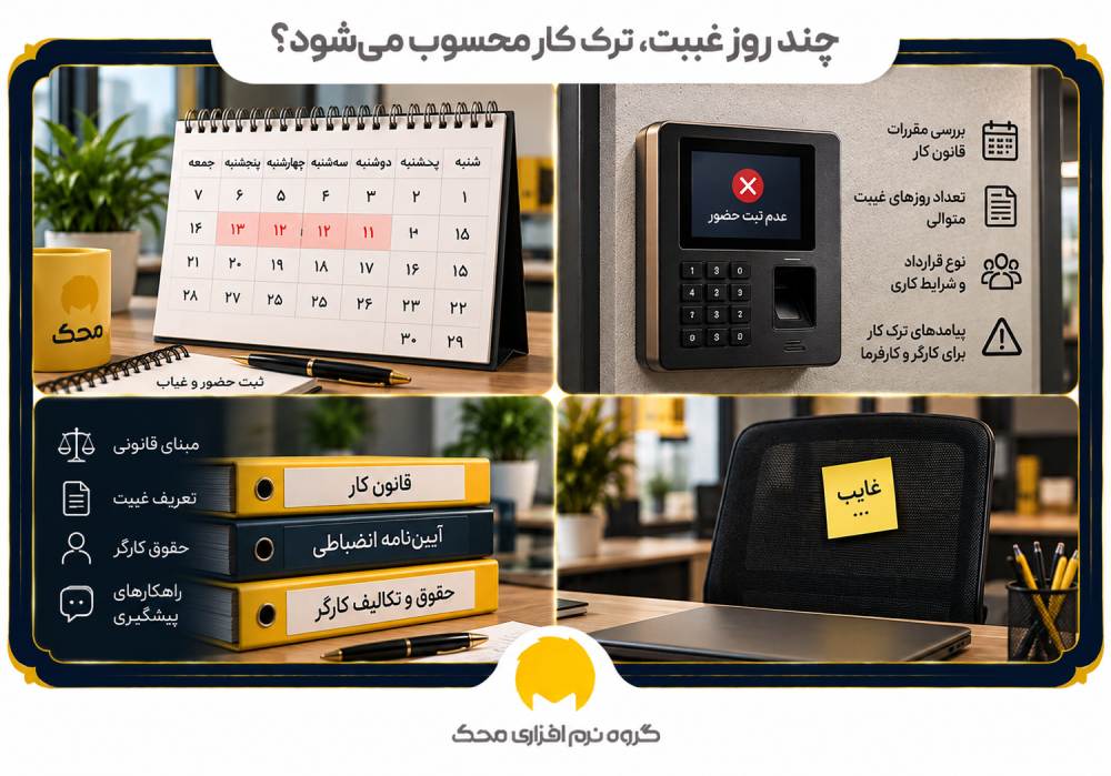 چند روز غیبت، ترک کار محسوب می‌شود؟