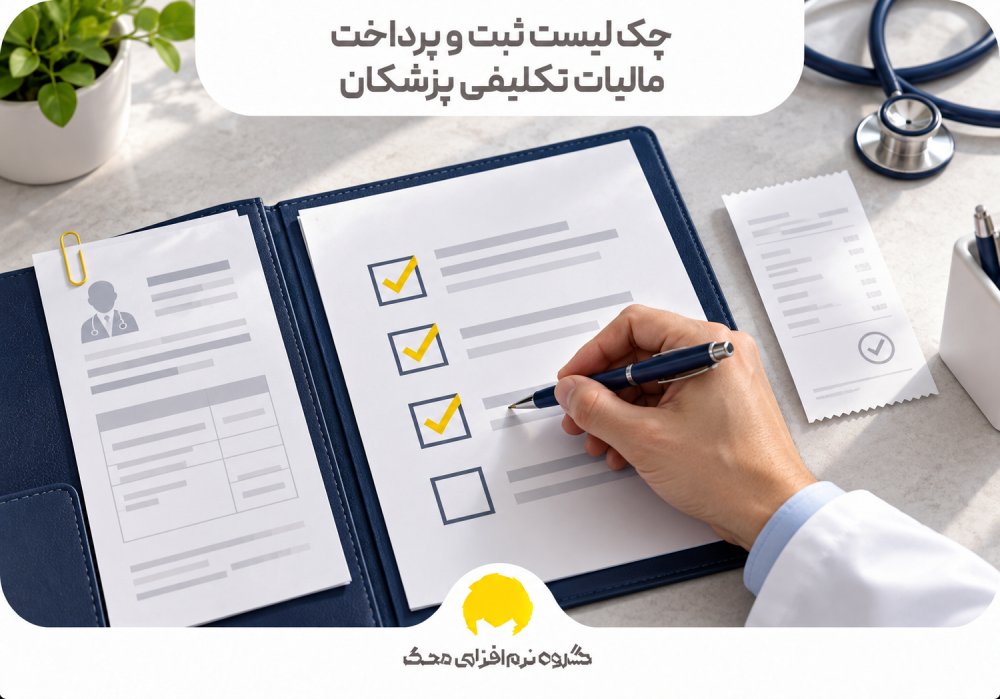 چک لیست ثبت و پرداخت مالیات تکلیفی پزشکان