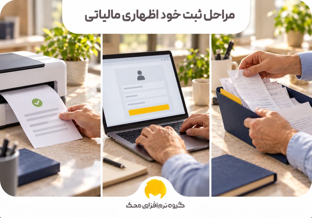 مراحل ثبت خوداظهاری مالیاتی